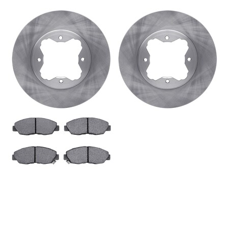 Dynamic Friction Company Front Brake Rotors with 5000 Advanced Brake Pads 6502-59204